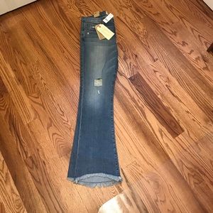 NWT current/elliott flare jeans